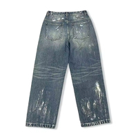 Jean décontracté homme automne 2026 : Nouvelle collection chic et confortable, style rétro, taille mi-haute avec fermeture éclair.