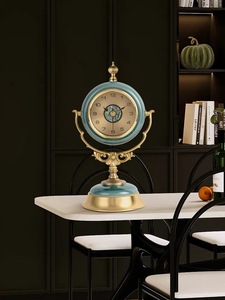 European Vintage Style Quartz Table Watch <strong>Clock</strong> Creative Needle Display for Bedroom <strong>Bedside</strong> or Desktop Decor - Product Image 6