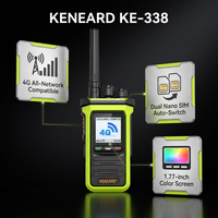 Talkie-walkie 4G POC, sécurité LTE mondiale, portable, 3000 mAh, double SIM, écran couleur 1,77 pouces, KENEARD KE-338