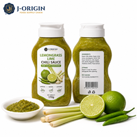 Salsa de Limón y Chile con Hierba Limón, Mezcla Semisólida de 170g, Botella de Condimento para Restaurantes, Venta al por Menor, OEM, Marca Privada, Suministro a Granel