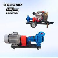Pompa Sentrifugal 16hp untuk Irigasi Pertanian, Pompa Booster Tipe Hisap Ujung, Efisiensi Tinggi