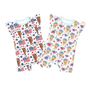 Mono de una pieza con volantes y estampado primaveral para bebé recién nacida, ropa de verano para niña pequeña - Product Image 1