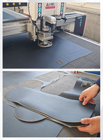 La machine de découpe à couteau vibrant convient aux sacs à main en peau de mouton, aux chaussures, à la peau de vache, au tissu Oxford et à d'autres coupes de tissus