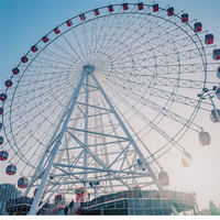 Fabricants professionnels de manèges sur mesure : Grande roue de 50 mètres avec gondole de luxe en fibre de verre pour parcs d'attractions et fêtes foraines