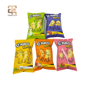 Emballage en rouleau de <span class=keywords><strong>film</strong></span> pour sachet d'oreiller avec fermeture arrière imprimé sur mesure, faible MOQ pour <span class=keywords><strong>les</strong></span> chips, <span class=keywords><strong>les</strong></span> aliments pour animaux de compagnie et <span class=keywords><strong>les</strong></span> frites surgelées, emballage personnalisé pour <span class=keywords><strong>les</strong></span> chips - Product Image 5