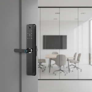 Tuya สมาร์ทล็อคลายนิ้วมือแบบไร้กุญแจสำหรับไม้ดีไซน์ใหม่เสียงรบกวนต่ำ WiFi กันน้ำได้ใช้ร่วมกับการควบคุมเมมโมรี่การ์ด - Product Image 1