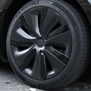 Compatible avec Tesla Model 3 Highland 2023, <span class=keywords><strong>enjoliveur</strong></span> de roue, cache-moyeu, 18 pouces, noir mat, design symétrique (4 pièces) pour <span class=keywords><strong>enjoliveur</strong></span> de roue Model 3 <span class=keywords><strong>Aero</strong></span> - Product Image 2