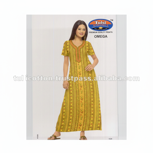 Jaipur algodón estampado camisón transpirable de talla grande camisón largo - Product Image 1