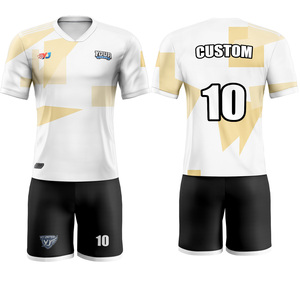 Camiseta Deportiva de Entrega Rápida, Anti-Pilling, con Ribete a Rayas Vintage, Cuello Redondo, Impresión por Sublimación Completa, Uniforme para Torneos - Product Image 2