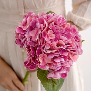 <span class=keywords><strong>Amok</strong></span> ดอกไฮเดรนเยียขนาดใหญ่ทำมือ49ซม., ดอกไม้สำหรับจัดงานแต่งงานโรงแรมสถานที่จัดงานแต่งดอกไม้ประดิษฐ์ให้ความชุ่มชื้น - Product Image 5