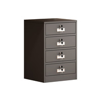 Armoire de rangement de bureau moderne en acier RSD, verrouillable, mobile, ignifuge, avec tiroirs pour bureau à domicile