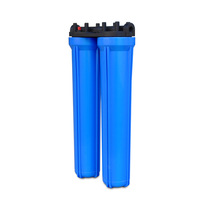 Sistema de Filtro de Agua de Ósmosis Inversa de 2 Etapas de Alta Calidad de 20 Pulgadas, con Alimentación USB/Eléctrica, para Uso en el Hogar, Hoteles y Exteriores
