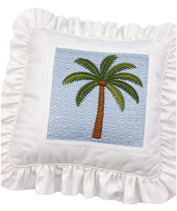 Wholesaler Vintage Needlepoint Self Finishing Custom High End Stitch Polyester Cotton <b>Pillow</b> for <b>Throw</b> Cushion Cover Home Decor - Product Image 1