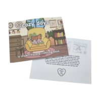 Bande dessinée de haute qualité à colorier pour enfants Impression de livres à colorier personnalisée avec ligne perforée pour enfants