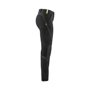 BLAKLADER - 712216459933D25 Women's 4-way <b>stretch</b> Service <b>trousers</b> <b>Black</b>/Yellow - EAN 7330509743140 WORK <b>TROUSERS</b> - Product Image 5