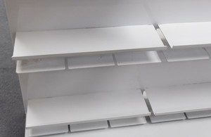 Tùy chỉnh thực hiện showroom đá cẩm thạch kệ trưng bày kim loại truy cập hàng đầu gốm gạch Mẫu hiển thị - Product Image 4