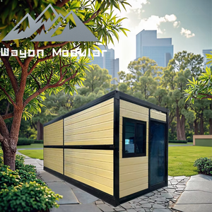 折叠式2卧室40英尺集装箱房，可折叠和可扩展设计现代预制住宅，供商场或车间使用 - Product Image 6