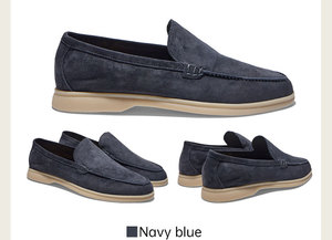 Mocassins plats pour hommes en peau <span class=keywords><strong>de</strong></span> mouton, doublure en maille, hiver, haute qualité, OEM, rétro, sportifs, avec soutien <span class=keywords><strong>de</strong></span> la voûte plantaire, collection 2025 - Product Image 3