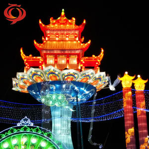 Lanternes chinoises traditionnelles en soie LED faites à la main, imperméables, très réalistes, pour l'extérieur, Diwali, Ramadan, Saint-Valentin - Product Image 2