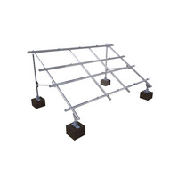 Supports de montage PV personnalisés, système de support solaire fixe au sol pour les centrales électriques, structure de montage de panneaux solaires