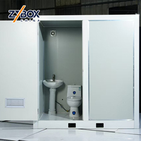 ZYBOX Modern Portatif Tuvalet Duşlu Mobil Tuvaletler Açık Hava Kamp Kabini Römorku Ortak Tuvalet WC CE Sertifikalı ABD AU