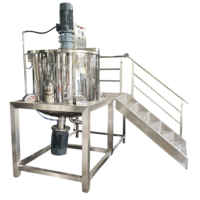 Réservoir émulsifiant homogénéisant sous vide Machines de fabrication de mayonnaise avec système de circulation Mélangeur homogénéisateur de crème cosmétique pour le visage