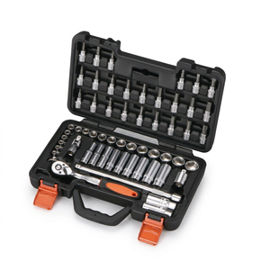 ชุดซ็อกเก็ตไดรฟ์สี่เหลี่ยม61ชิ้น3/8ชุดเครื่องมือช่าง - Product Image 1