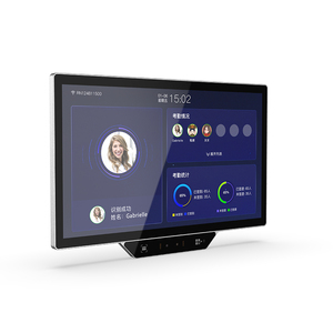21.5 inch Đầu đọc thẻ kích thước lớn sinh trắc học kiểm soát truy cập nhân viên đồng hồ trong và ngoài tham dự máy tham dự phát hiện khuôn mặt - Product Image 1