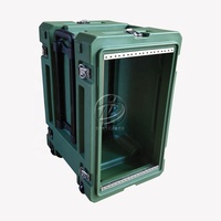 Flight case rigide en plastique avec roulettes, tailles 2U, 3U, 4U, 5U, 6U, 7U, 8U, 10U, 12U, 14U, 16U