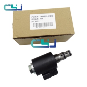 โซลินอยด์วาล์ว 24V รุ่น KWE6K22 G24D16B วาล์วหยุด สำหรับอะไหล่เครื่องจักรรถขุด SK200 หมายเลข 3855361040 - Product Image 6