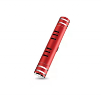 Diffuseur d'air frais pour voiture LW LW-896, en alliage d'aluminium, quatre compartiments, huile essentielle d'aromathérapie, noir/rouge/argent, 83x13mm, neuf