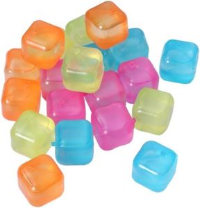 Glaçons en plastique réutilisables, colorés, réfrigérables pour boissons, lavables, non fondants, non diluants - Product Image 2