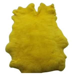 New Style Dyed Rex Rabbit Fur Skin Raw Pattern for Auto Upholstery Garment Home Textile Other Uses at Lower Price