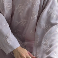 Abaya musulmane de luxe en vente chaude, Abaya Dubaï brodée de fleurs, nouvelle tendance, Abaya ouverte, robe musulmane