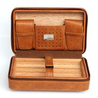 Venta Directa de Fábrica, Estuche de Cigarros de Cuero PU para Viaje, Logotipo Personalizado, Caja de Cigarros de Cuero OEM