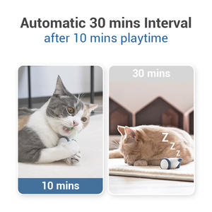 لعبة فأر كهربائية ذكية تفاعلية للقطط من تشيربل، قابلة لإعادة الشحن، مصنوعة من البلاستيك، لعبة مضحكة للقطط - Product Image 4