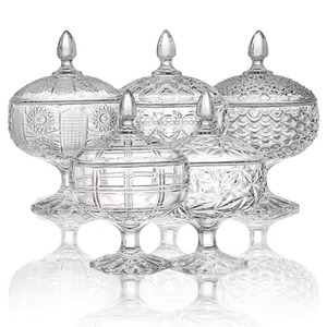 Set di Barattoli <span class=keywords><strong>in</strong></span> <span class=keywords><strong>Vetro</strong></span> Trasparente di Lusso <span class=keywords><strong>con</strong></span> <span class=keywords><strong>Coperchio</strong></span> - Design Multi-Motivo per Regali, Decorazioni e Conservazione - Product Image 6