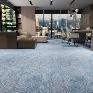 Eco-friendly Backing Interlocking Floor Tiles Carpet Soft Peel & Stick Modular Carpet Tiles for Commercial Home Billiards Room - Product Image 1