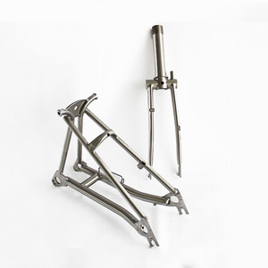 AGEKUSL Fourche avant et arrière en alliage de titane pour vélo Brompton Pikes Royale Camp <span class=keywords><strong>Crius</strong></span> Trifold Cruisers - Product Image 1