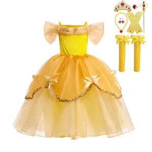 Wholesale Kids Girls Auroras Costume Baby Princess Christmas Fantasy Children's Dress Halloween Party Cosplay