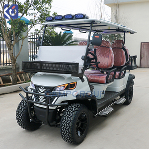 Carrello da Golf a benzina di Design di lusso 6 posti sollevato da Golf Buggy da strada alimentato a Gas Club Car EPA supporto turismo Golf Car - Product Image 2