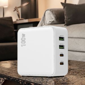 100W PD <b>USB</b> <b>C</b> Charger 4-Port Wall Charger with 2 <b>USB</b>-<b>C</b> and 2 <b>USB</b>-A Fast Charging Block for MacBook Pro Pad Pro - Product Image 4