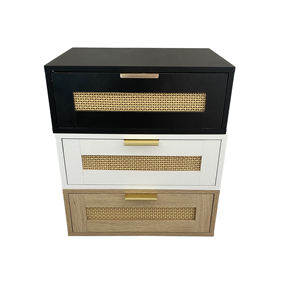 Étagère <span class=keywords><strong>murale</strong></span> en rotin <span class=keywords><strong>avec</strong></span> <span class=keywords><strong>tiroir</strong></span> <span class=keywords><strong>Table</strong></span> <span class=keywords><strong>de</strong></span> chevet flottante <span class=keywords><strong>Table</strong></span> <span class=keywords><strong>de</strong></span> <span class=keywords><strong>nuit</strong></span> flottante pour chambre à coucher, <span class=keywords><strong>tiroir</strong></span> en bois naturel - Product Image 6