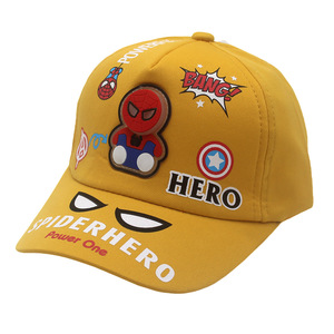 Chapeaux de voyage en plein air résistants au soleil dessin animé Anime Marvel Spider Man brillant hip-hop tasses de Baseball casquettes à visière réglables pour les enfants - Product Image 5