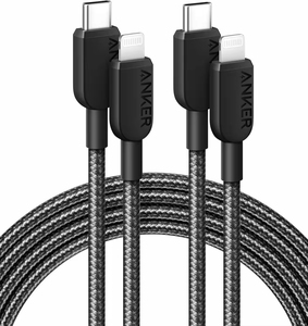 <span class=keywords><strong>Cable</strong></span> <span class=keywords><strong>Anker</strong></span> 310 USB C a iOS de 3 pies/6 pies, Trenzado de Nailon, <span class=keywords><strong>Cable</strong></span> de Datos USB C a Lightning de 8 Pines, Certificado MFi para <span class=keywords><strong>iPhone</strong></span> 14, 13, 12 Series - Product Image 1