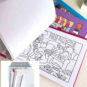 Livre de coloriage personnalisé sur le thème des animaux, 5 thèmes, 48 pages de dessins variés, crayons, feutres, papier à dessin - Product Image 4