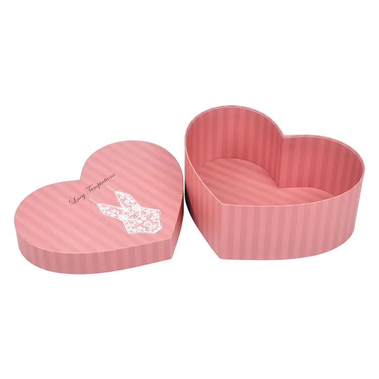 Quality Assurance Customized Packaging And Logo Printing Pink Heart Women Dresses Gift Box
