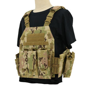 Gilet tactique porte-plaque gilet en nylon léger à dégagement rapide pour hommes armure réglable avec système MOLLE - Product Image 3