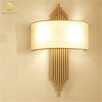 Lámpara de Pared de Cristal Retro Creativa Posmoderna, Lámpara de Pared LED de Lujo Minimalista Nórdica para Dormitorio