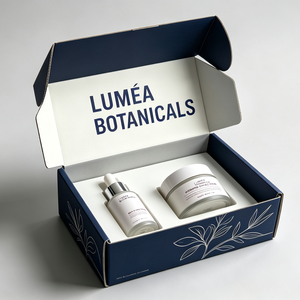 Caja de Cartón Corrugado Kraft Blanca de Lujo con Cierre Automático y Logotipo Personalizado para Envíos de Cosméticos, Cuidado de la Piel, Regalos de Belleza - Product Image 2